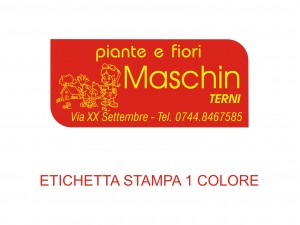 Etichette adesive per fioristi, fiorai e vivaisti (mm 45x20)  (cod.38G)